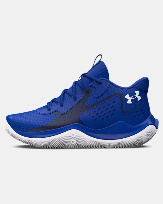 Grade School UA Jet '23 Basketball Shoes in Blue image number 5